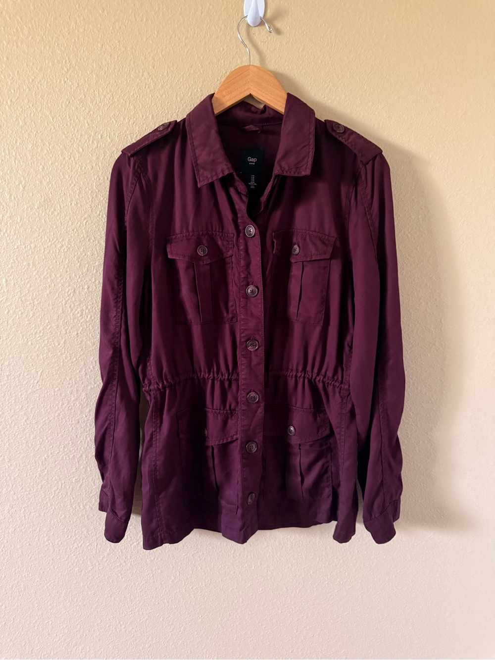 Gap Womens Purple Utility Jacket - Classic Field Style - Picture 2 of 7